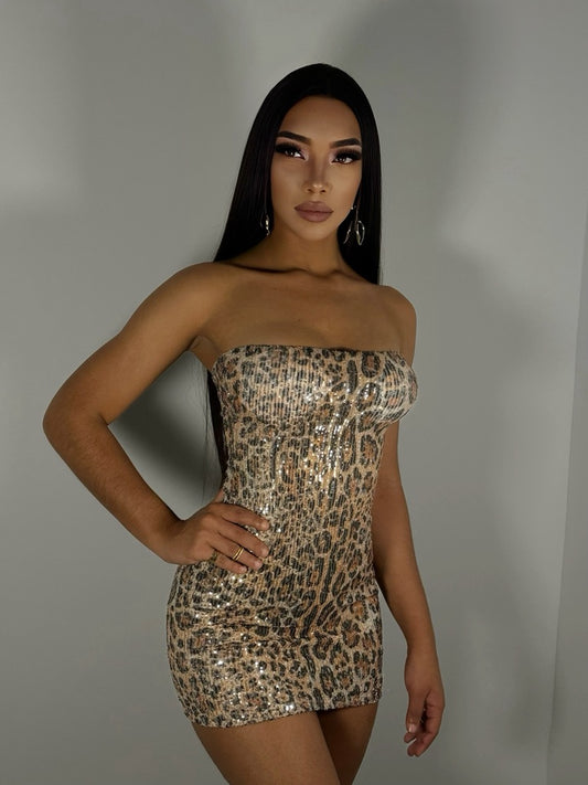 LEOPARD VESTIDO