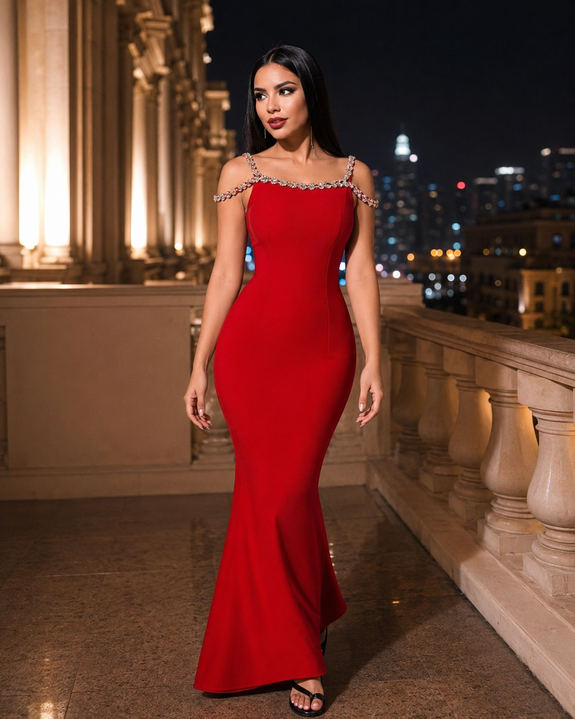 VESTIDO LARGO CORAZON
